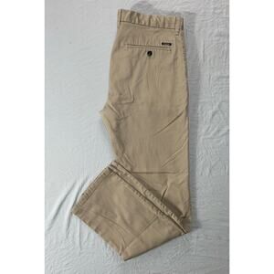 Billabong Carter Stretch Flat Front Casual Chino Pants. Beige, Men's 33X31. GUC!